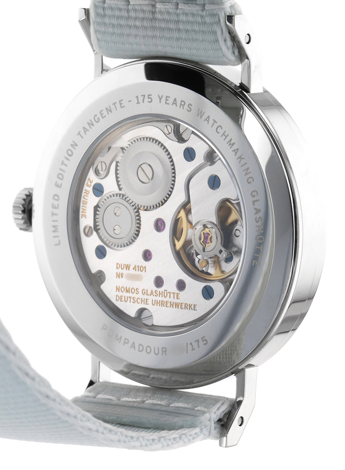 NOMOS Glashütte Tangente 38 Date Pompadour Ref. 179.S15