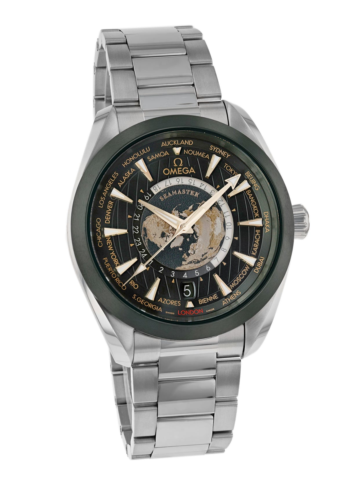 Omega Seamaster Aqua Terra 150M Co-Axial Master Chronometer GMT Worldtimer 43 mm