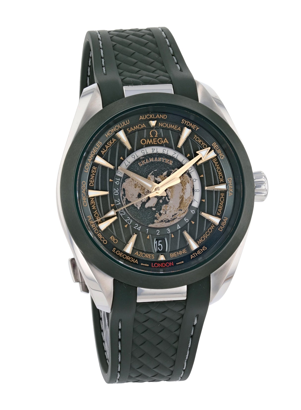 Omega Seamaster Aqua Terra 150M Co-Axial Master Chronometer GMT Worldtimer 43 mm