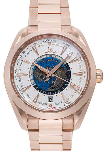 Omega Seamaster Aqua Terra 150M Co-Axial Master Chronometer GMT Worldtimer 43 mm