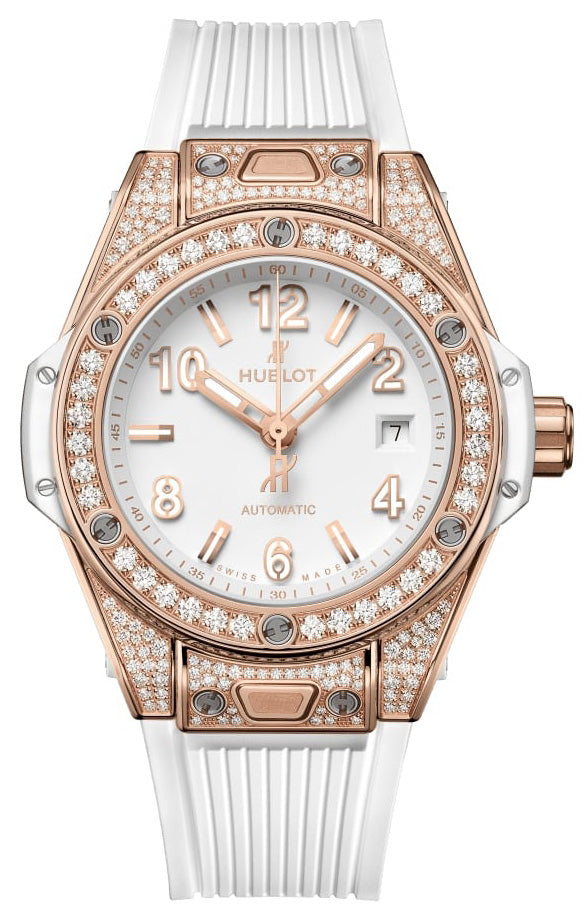 Hublot Big Bang One Click King Gold White Pave 33mm
