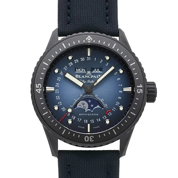 Blancpain Fifty Fathoms Bathyscaphe Quantième Complet Phase de Lune
