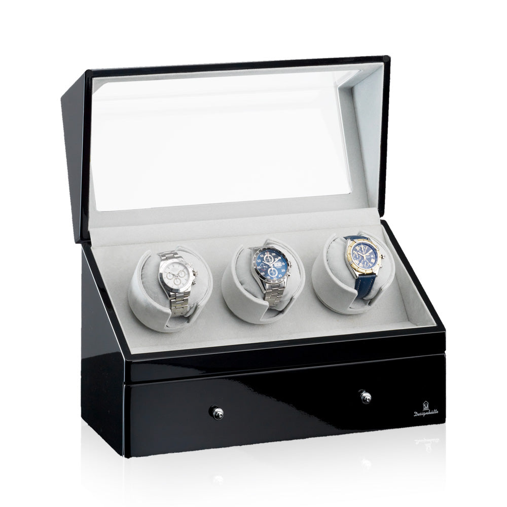 Designhuette Watch Winder San Diego 3 Black/Grey