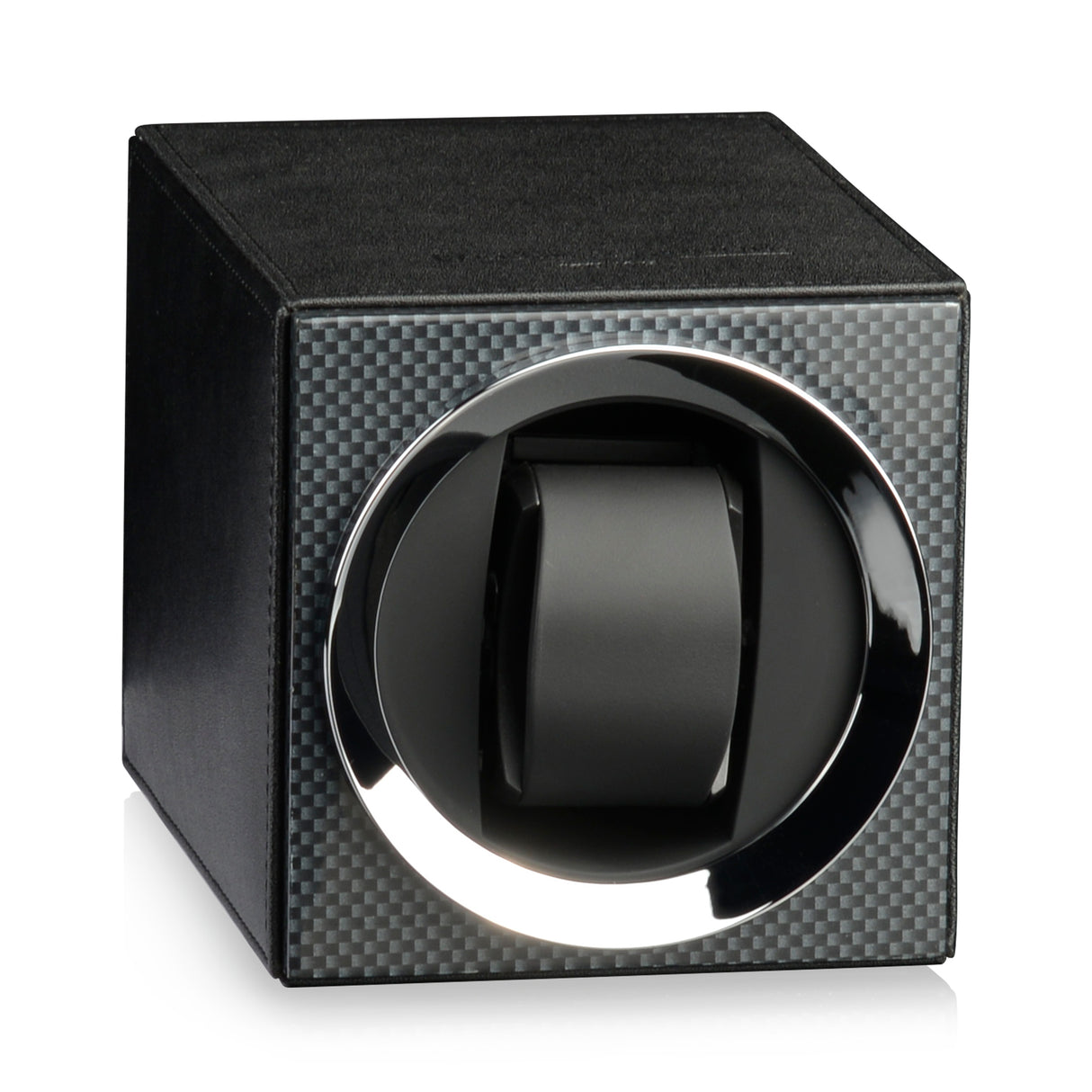 Heisse & Söhne Uhrenbeweger Moon Carbon Lack/Leder Schwarz