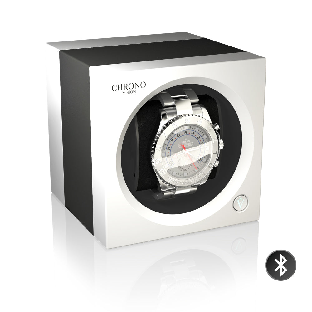 Chronovision One Bluetooth- Titanium anodized/White Silk