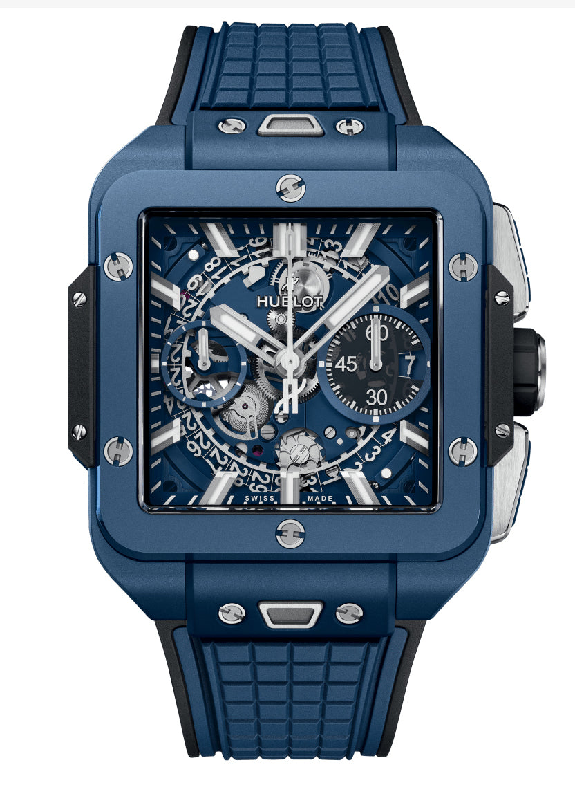 Hublot Square Bang Unico Blue Ceramic 42 mm