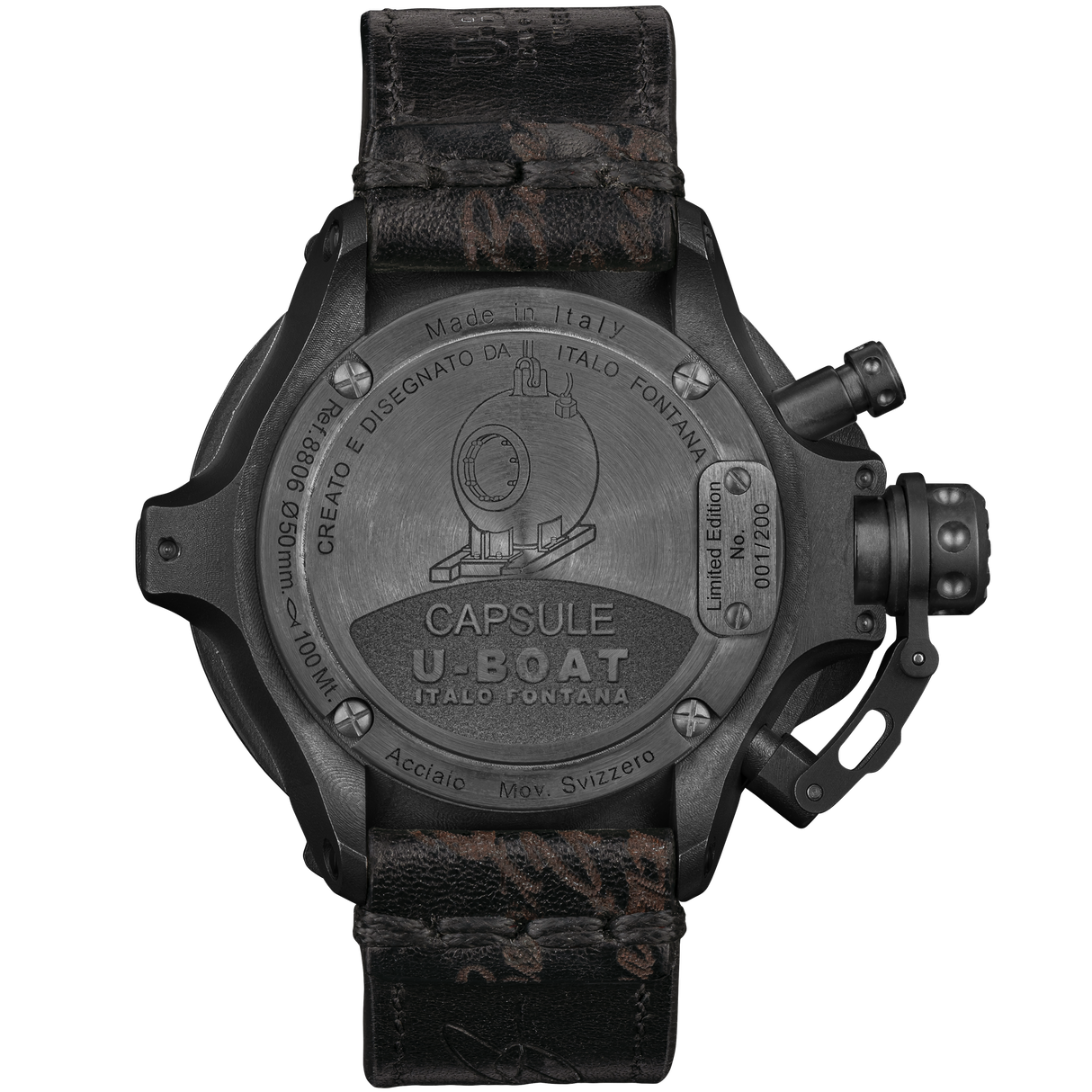 U-Boat Capsule 50 PVD BK BL