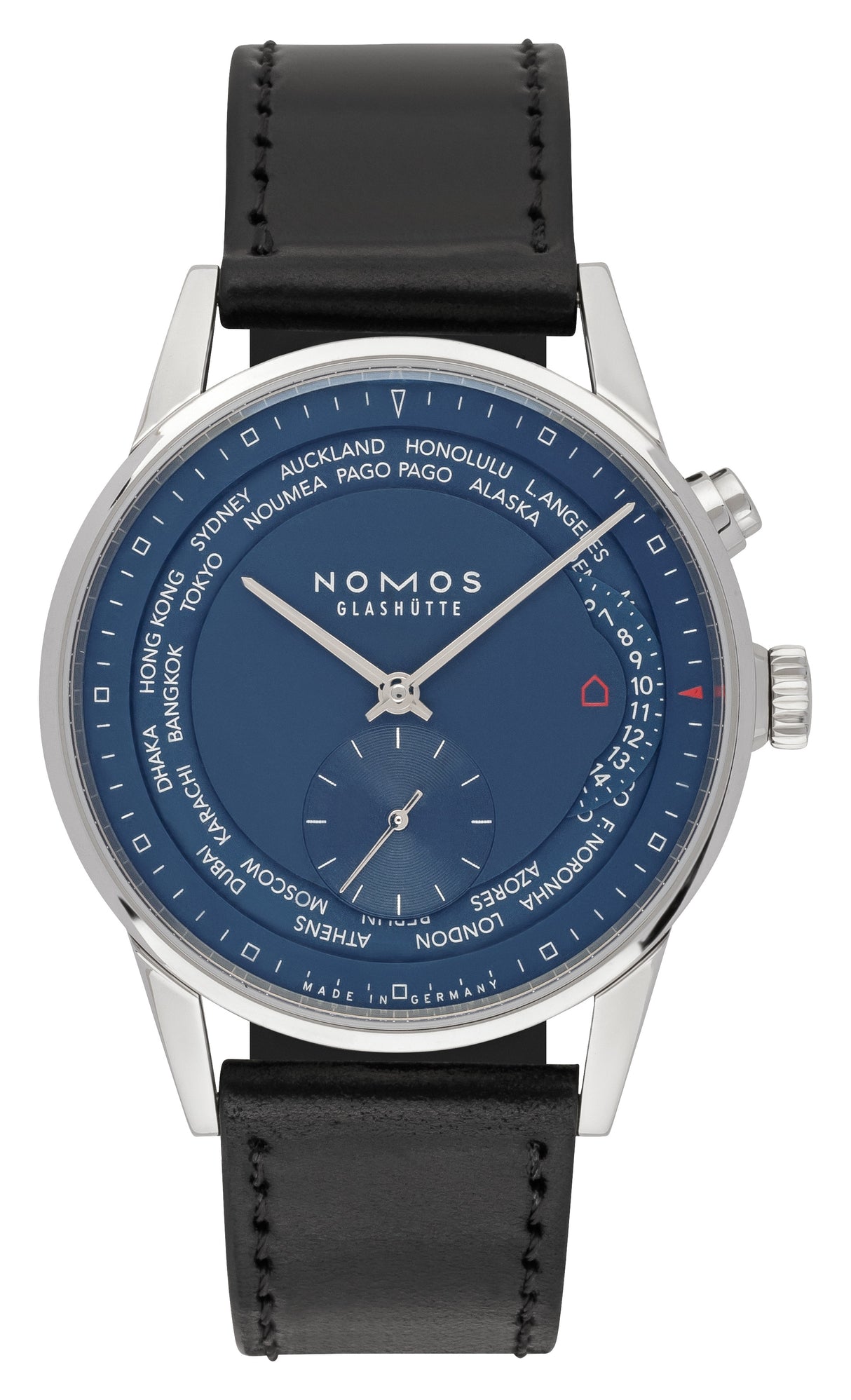 NOMOS Glashütte Zürich GMT midnight blue