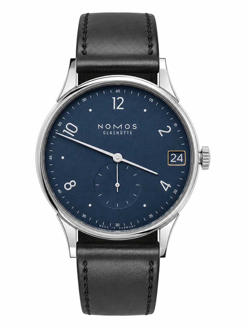 NOMOS Glashütte Minimatik 39 Datum Blu Ref. 1252