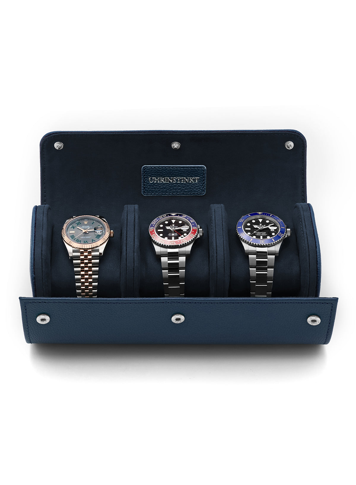 Uhrinstinkt Premium Watch Roll Midnight Blue