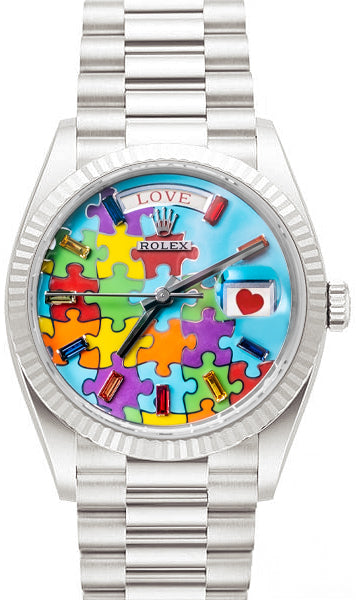 Rolex Day-Date 36 Puzzle Emoji Jigsaw Motif
