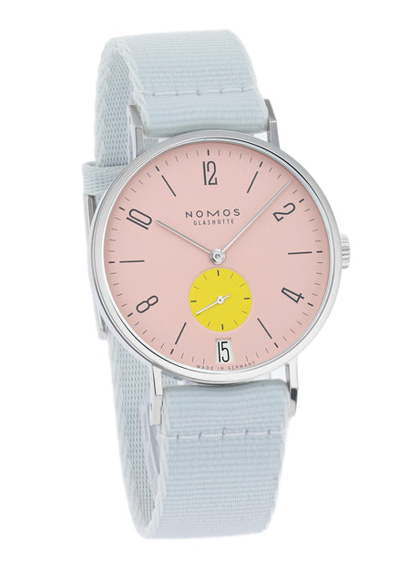 NOMOS Glashütte Tangente 38 Datum Bubblegum
