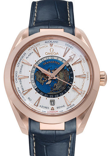 Omega Seamaster Aqua Terra 150M Co-Axial Master Chronometer GMT Worldtimer 43 mm