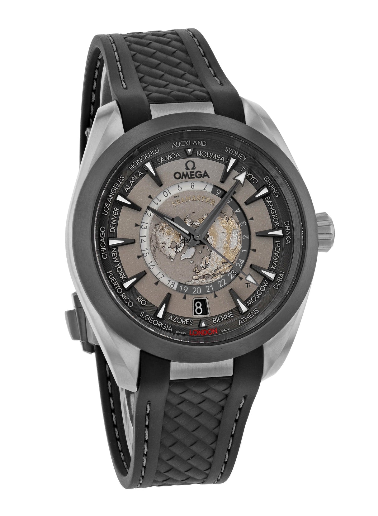 Omega Seamaster Aqua Terra 150M Co-Axial Master Chronometer GMT Worldtimer 43 mm