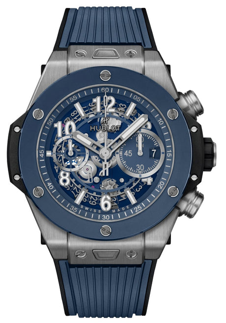 Hublot Big Bang Unico Titanium Blue Ceramic Automatic Chronograph 44mm