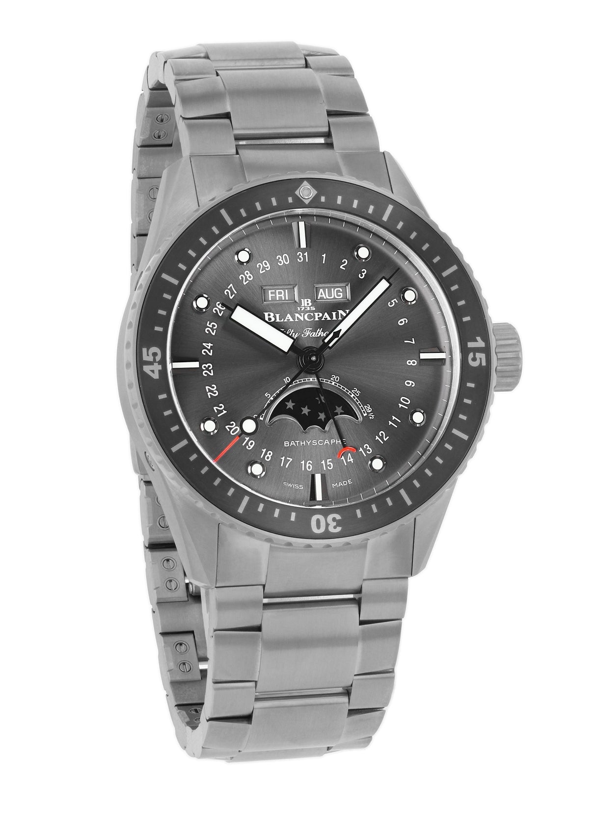 Blancpain Fifty Fathoms Bathyscaphe Quantième Complet Phase de Lune Ref. 5054 1210 98S