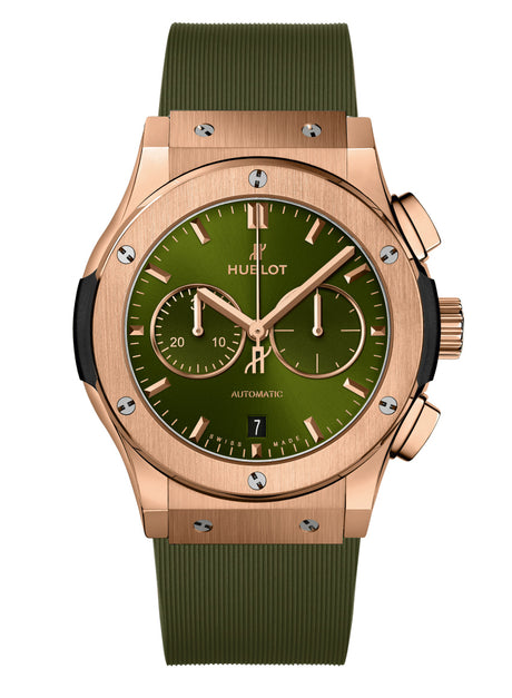Hublot Classic Fusion Chronograph King Gold Green 42 mm