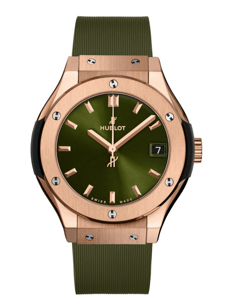Hublot Classic Fusion Quartz King Gold Green 33mm