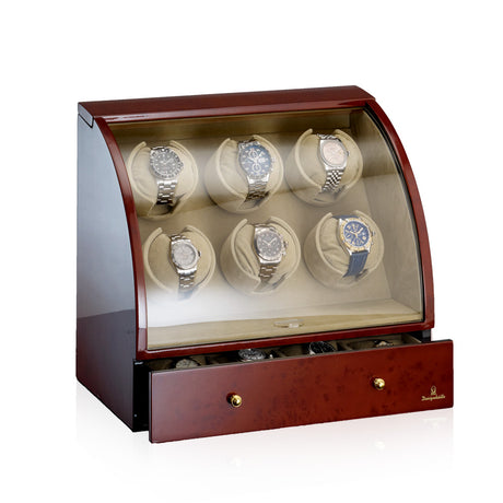 Designhuette Watch Winder Basel 6 Burlwood