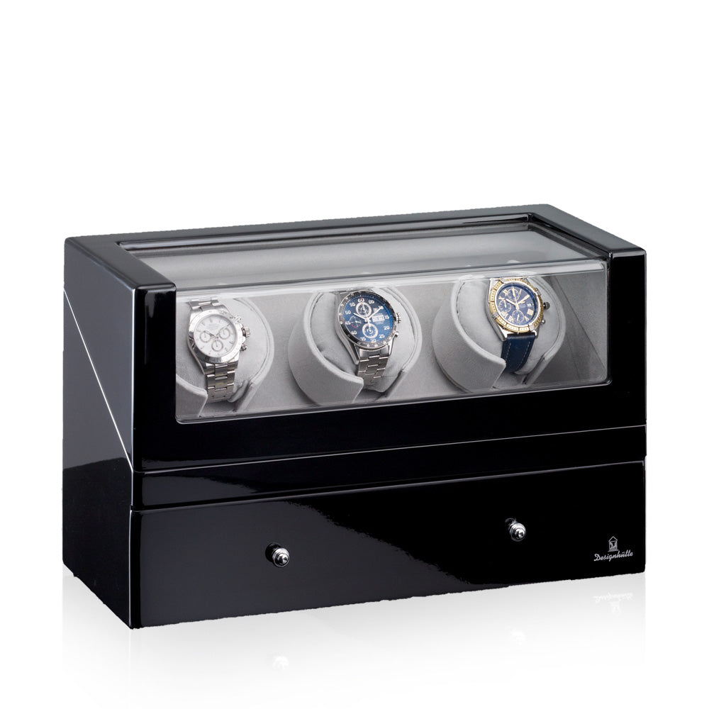 Designhuette Watch Winder San Diego 3 Black/Grey