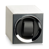 Heisse & Söhne Uhrenbeweger Moon Carbon Lack/Leder Creme