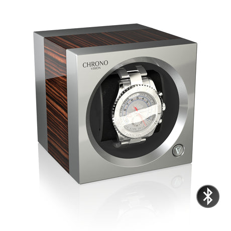 Chronovision One Bluetooth - Macassar High-Gloss/Chrome Silk