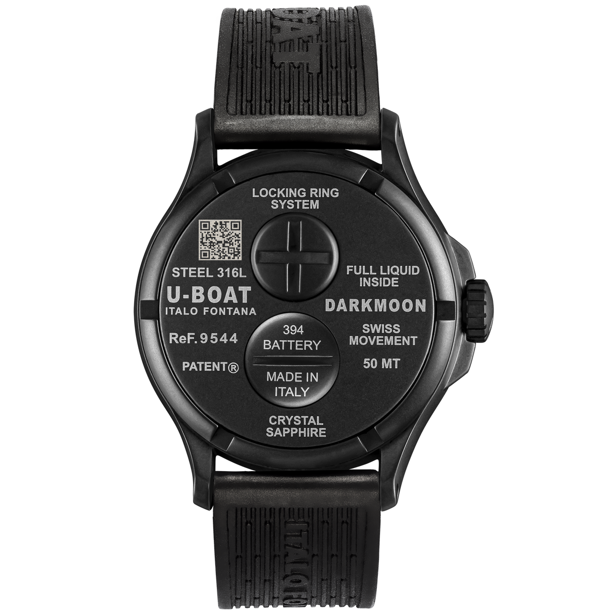 U-Boat Darkmoon 44 BK Black Curved PVD