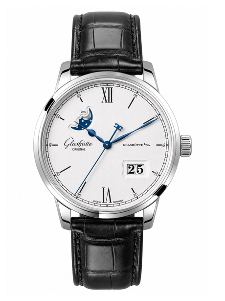 Glashütte Original Senator Excellence Data Panoramica Fasi Lunari Ref. 1-36-04-01-02-61