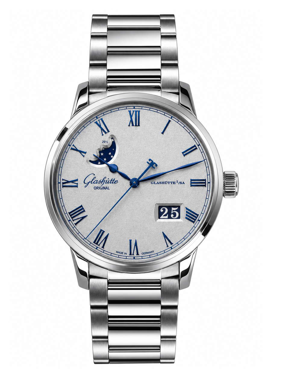 Glashütte Original Senator Excellence Data Panoramica Fasi Lunari Ref. 1-36-24-02-02-71
