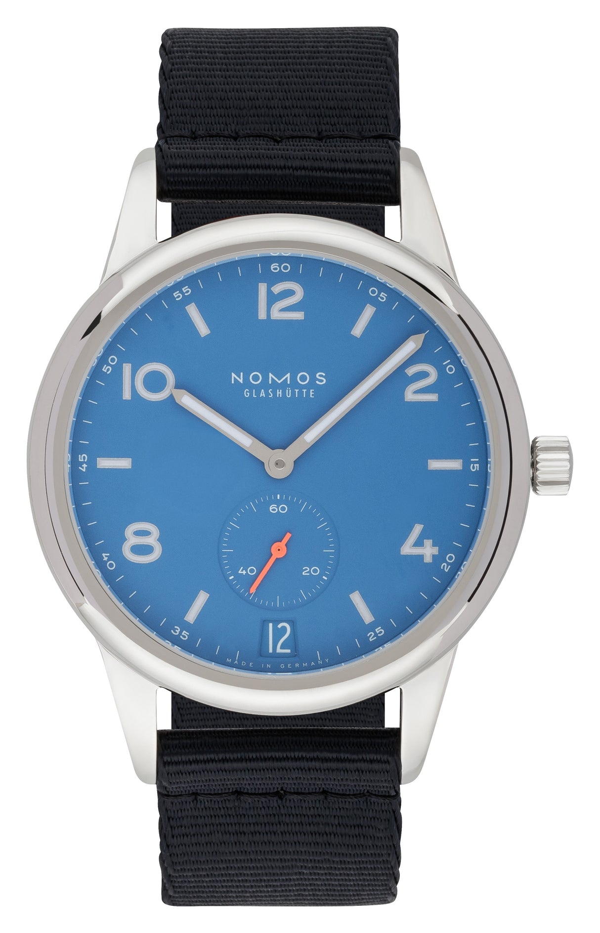 NOMOS Glashütte Club automatic date siren blue