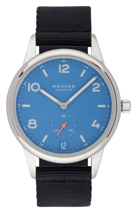 NOMOS Glashütte Club automatic date siren blue