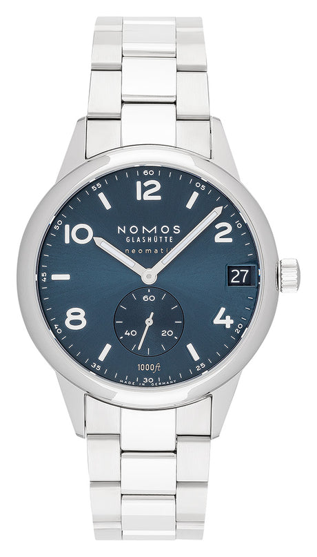 NOMOS Glashütte Club Sport Neomatik 42 Datum Blau