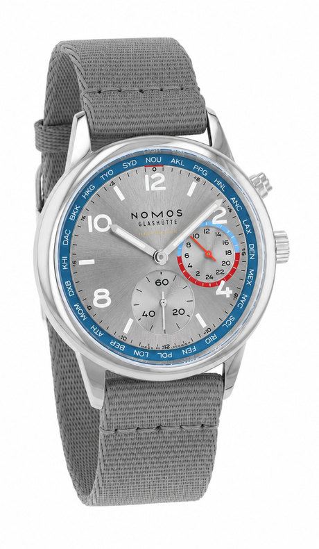 Nomos Glashütte Club Sport Neomatik Weltzeit Argent Ref. 791