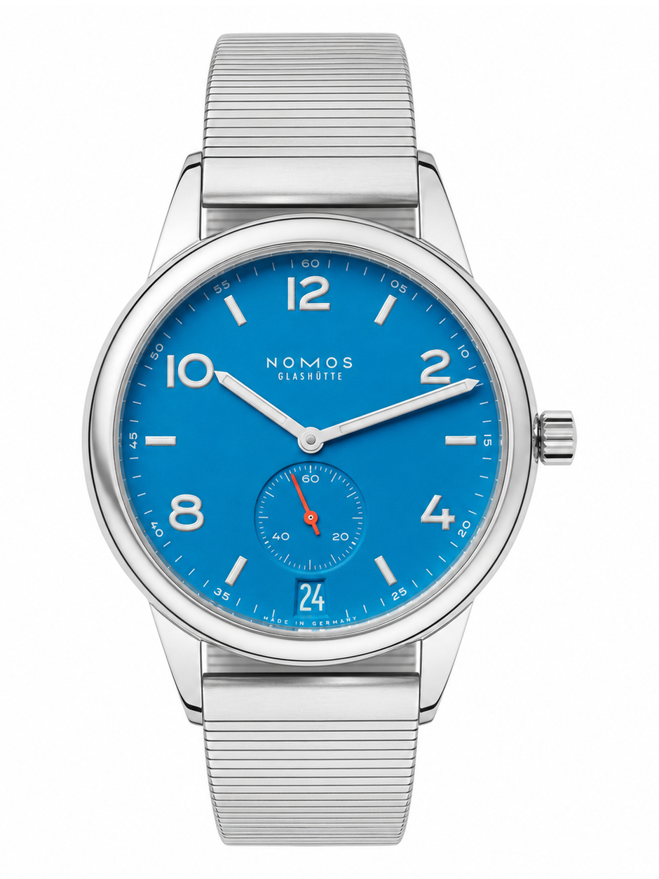 NOMOS Glashütte Club automatic date siren blue Ref. 777
