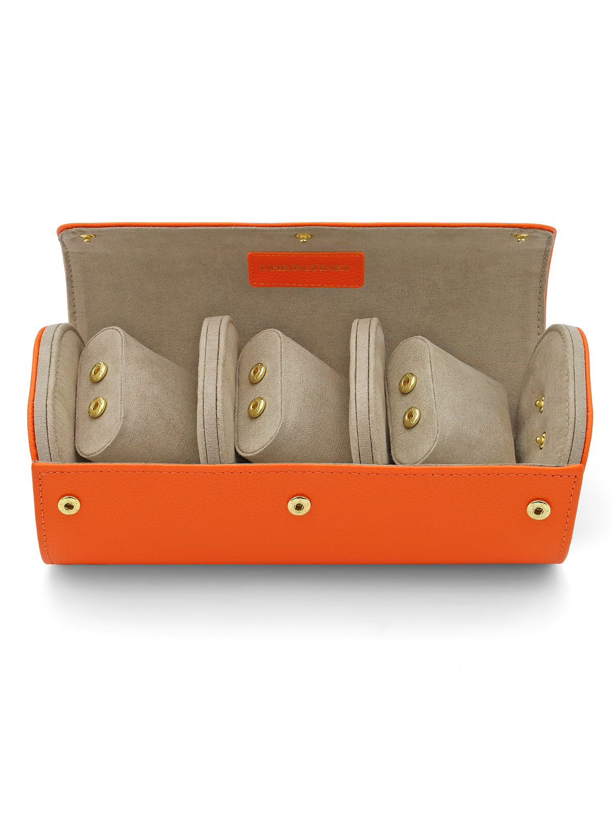 Uhrinstinkt Premium Watch Roll Mandarin Orange