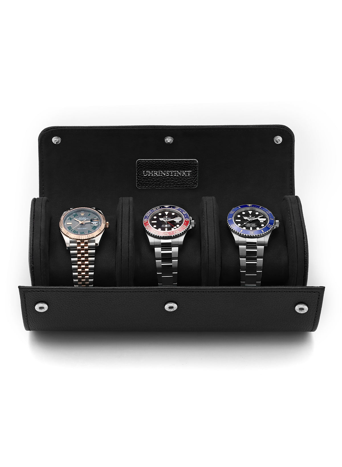 Uhrinstinkt Premium Watch Roll Onyx Black
