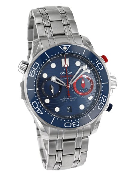 Omega Seamaster Diver 300M Co-Axial Master Chronometer Chronograph America's Cup 44 mm