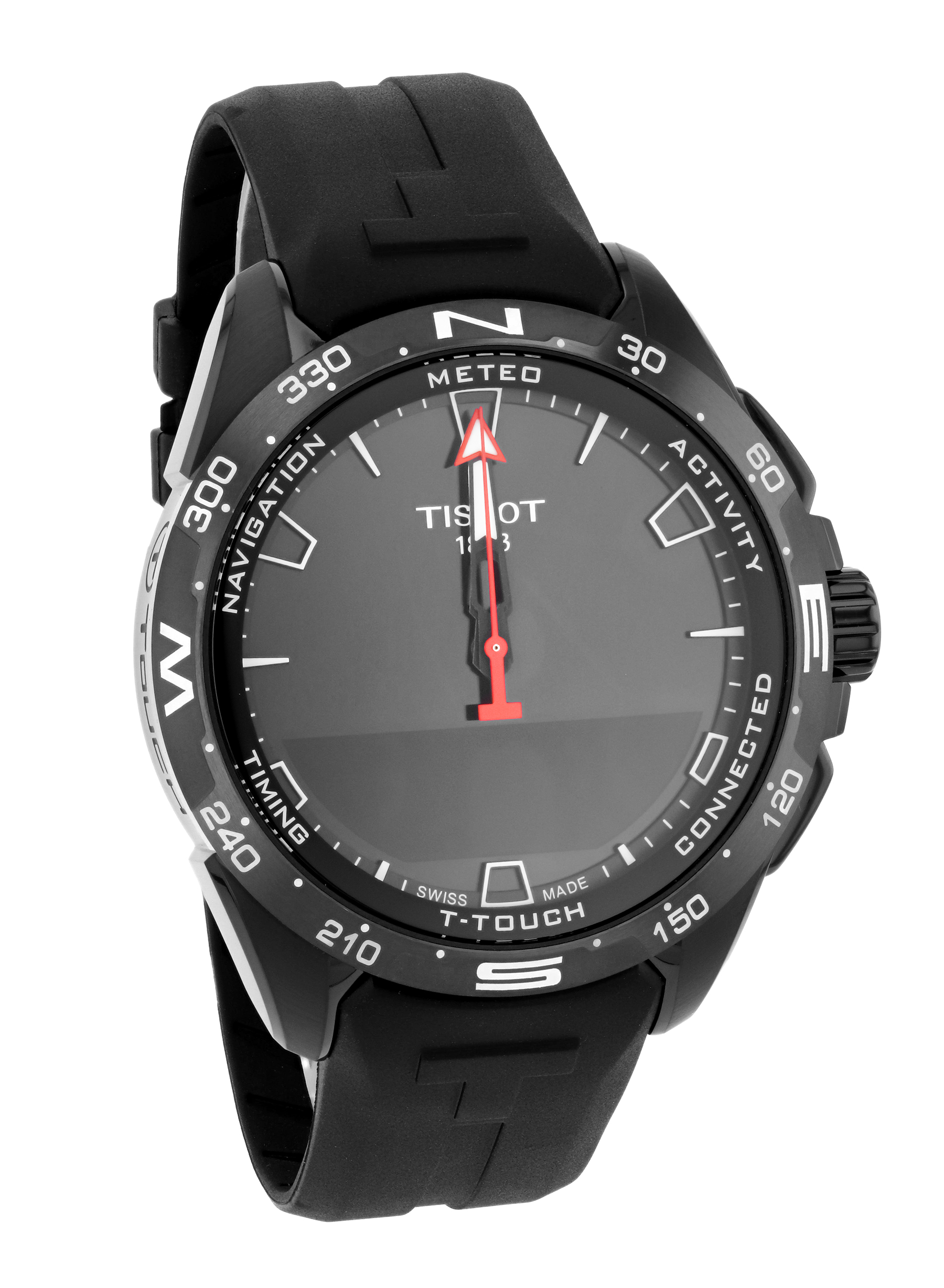 TISSOT T-Touch Connect Solar レッドラバーベルト Tissot T-Touch Connect Solar Titanium Case Red Strap Men's