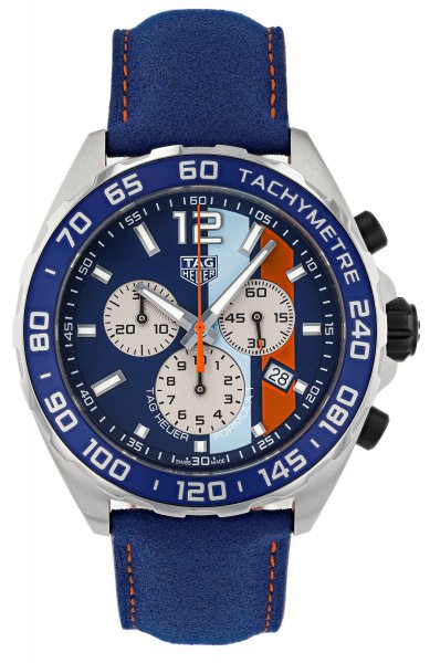 Tag Heuer Formula 1 Quarz Chronograph 43mm Gulf Spezial Edition Tag Heuer Formula 1 Quarz Chronograph 43mm Gulf Spezial Edition