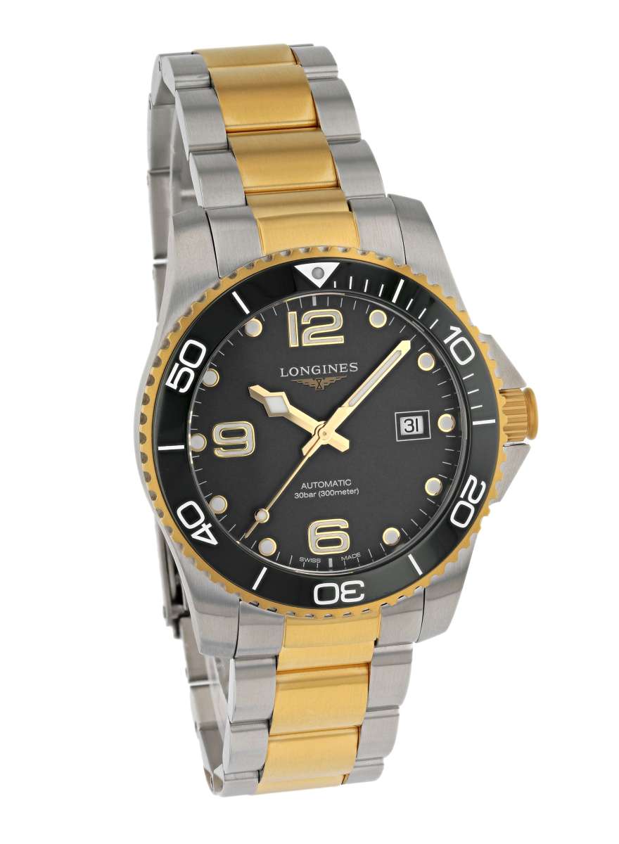 Longine Hydroquest Longines Hydroconquest Gold Black Longine
