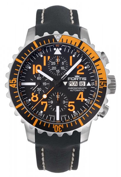 Fortis Marinemaster Orange Chronograph