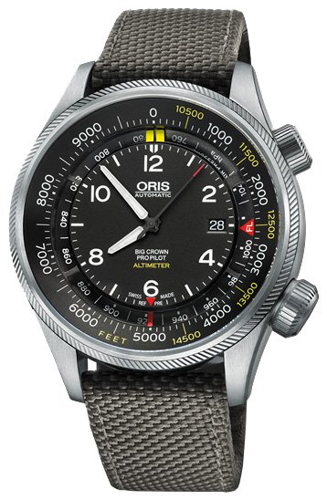 Oris Big Crown ProPilot Altimeter with Feet-Scale