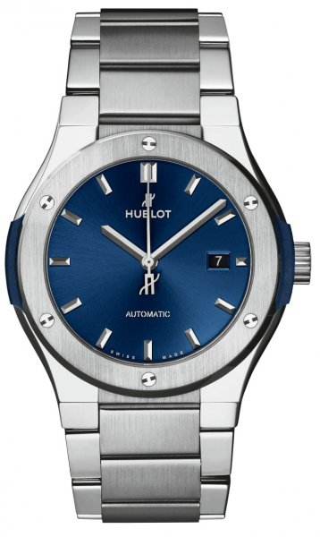 Hublot Classic Fusion Blue Titanium Bracelet 42 mm