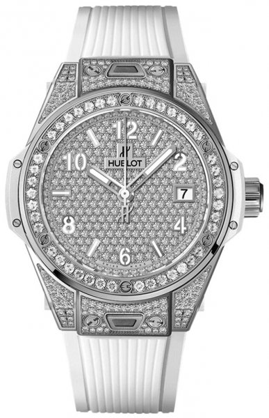 Hublot Big Bang One Click Steel White Full Pave 39mm