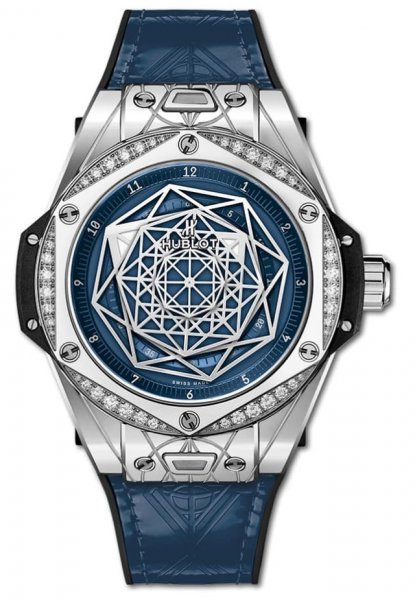 Hublot Big Bang One Click Sang Bleu Steel Blue Diamonds 39 mm Hublot Big Bang One Click Sang Bleu Steel Blue Diamonds 39 mm