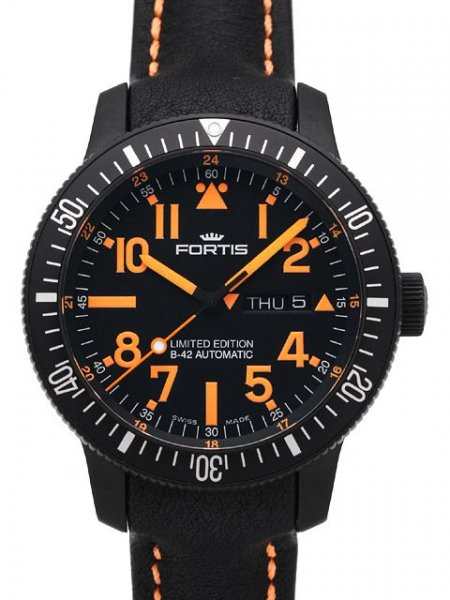 Fortis B-42 Black Mars 500 Automatic Day/Date Limited Edition Fortis B-42 Black Mars 500 Automatic Day/Date Limited Edition