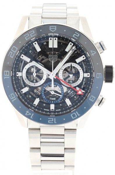 Tag Heuer Carrera Calibre HEUER 02 GMT Automatik Chronograph 45mm