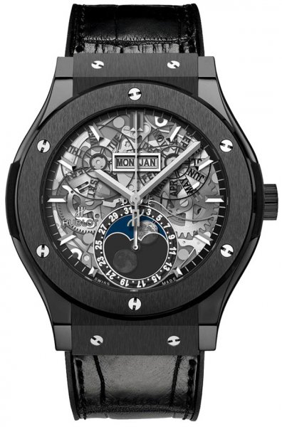 Hublot Classic Fusion Aerofusion Moonphase Black Magic 45mm