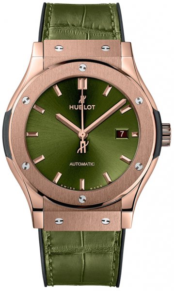 Hublot Classic Fusion Green King Gold 42mm Automatic
