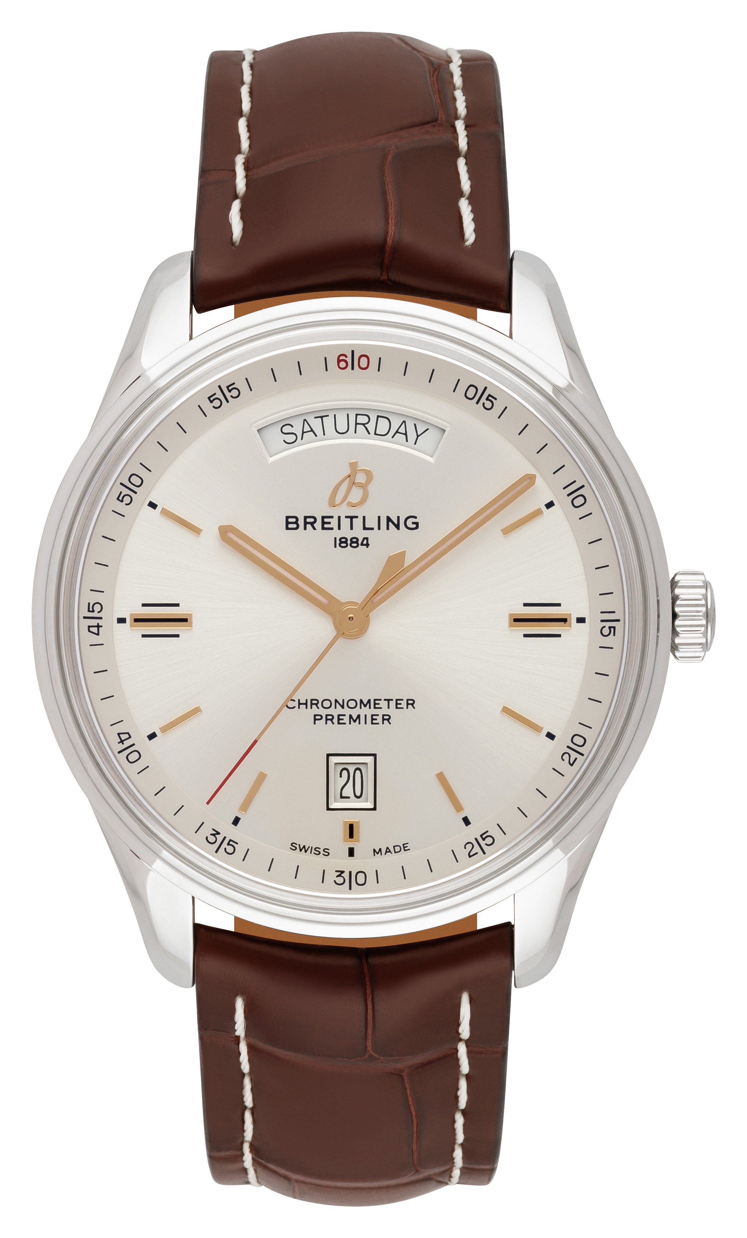 Breitling Premier Automatic Day \u0026 Date 40 Steel A45340211G1X4